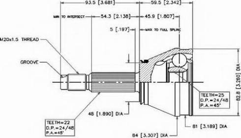 VEMA 18202 - Joint Kit, drive shaft www.avaruosad.ee