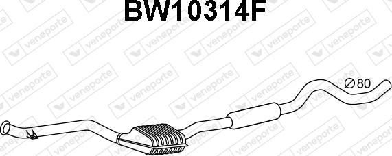 Veneporte BW10314F - Sot-/partikelfilter, avgassystem www.avaruosad.ee