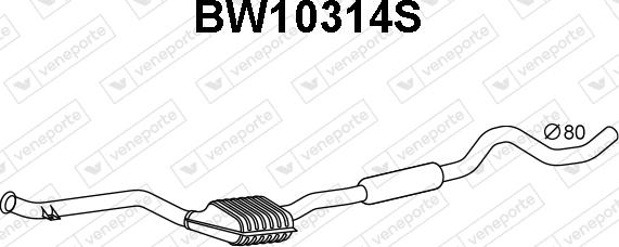 Veneporte BW10314S - Сажевый / частичный фильтр, система выхлопа ОГ www.avaruosad.ee