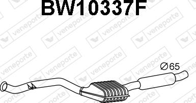 Veneporte BW10337F - Сажевый / частичный фильтр, система выхлопа ОГ www.avaruosad.ee