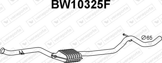 Veneporte BW10325F - Nosēdumu-/Daļiņu filtrs, Izplūdes gāzu sistēma www.avaruosad.ee