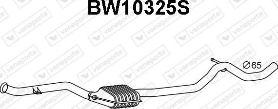 Veneporte BW10325S - Сажевый / частичный фильтр, система выхлопа ОГ www.avaruosad.ee