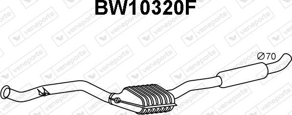 Veneporte BW10320F - Сажевый / частичный фильтр, система выхлопа ОГ www.avaruosad.ee