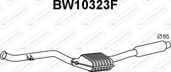 Veneporte BW10323F - Sot-/partikelfilter, avgassystem www.avaruosad.ee