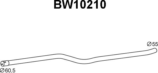 Veneporte BW10210 - Avgasrör www.avaruosad.ee