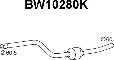 Veneporte BW10280K - Catalytic Converter www.avaruosad.ee