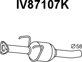 Veneporte IV87107K - Catalytic Converter www.avaruosad.ee