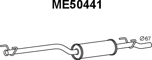 Veneporte ME50441 - Izplūdes gāzu trokšņa slāpētājs (pēdējais) www.avaruosad.ee