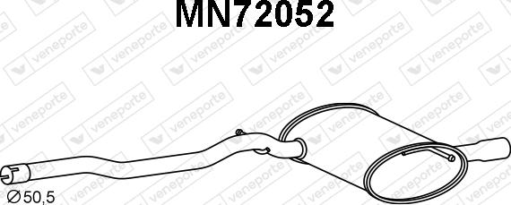 Veneporte MN72052 - Izplūdes gāzu trokšņa slāpētājs (pēdējais) www.avaruosad.ee