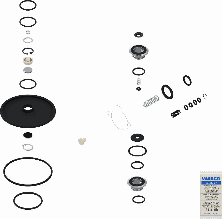 Wabco 4757110002 - Remkomplekts, Bremžu spēka regulators www.avaruosad.ee