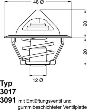 WAHLER 3017.92D50 - Termostats, Dzesēšanas šķidrums www.avaruosad.ee