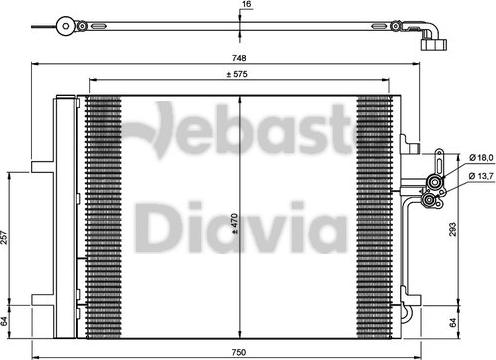 Webasto 82D0225670A - Condenser, air conditioning www.avaruosad.ee