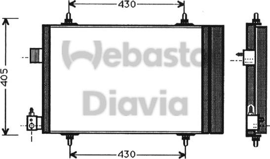 Webasto 82D0225250A - Конденсатор, кондиционер www.avaruosad.ee