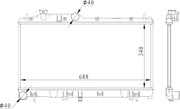 Wilmink Group WG1723643 - Radiaator,mootorijahutus www.avaruosad.ee