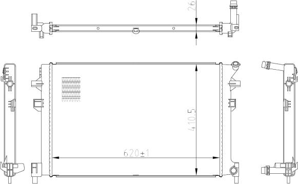 Wilmink Group WG2161894 - Radiaator,mootorijahutus www.avaruosad.ee