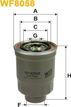 WIX Filters WF8058 - Fuel filter www.avaruosad.ee