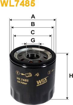 WIX Filters WL7485 - Oil Filter www.avaruosad.ee