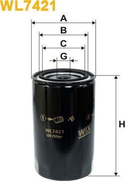 WIX Filters WL7421 - Oil Filter www.avaruosad.ee