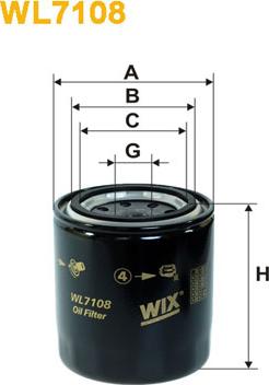 WIX Filters WL7108 - Масляный фильтр www.avaruosad.ee