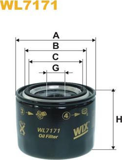 WIX Filters WL7171 - Oil Filter www.avaruosad.ee