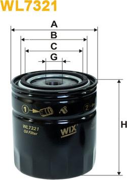 WIX Filters WL7321 - Oil Filter www.avaruosad.ee
