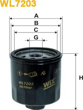 WIX Filters WL7203 - Oil Filter www.avaruosad.ee