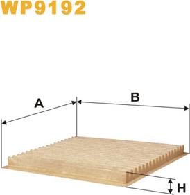 WIX Filters WP9192 - Filter, interior air www.avaruosad.ee