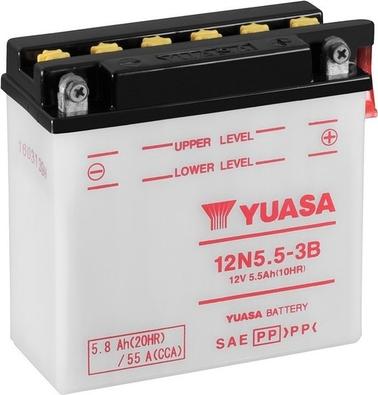 Yuasa 12N5.5-3B - Стартерная аккумуляторная батарея, АКБ www.avaruosad.ee