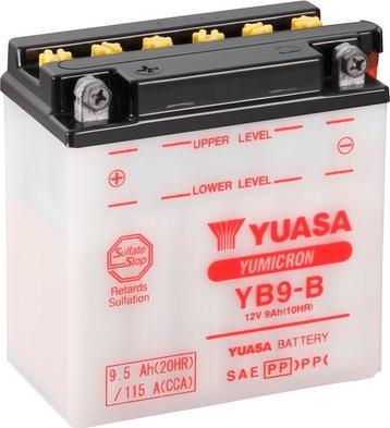 Yuasa YB9-B - Startera akumulatoru baterija www.avaruosad.ee