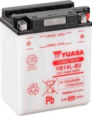 Yuasa YB14L-B2 - Startera akumulatoru baterija www.avaruosad.ee