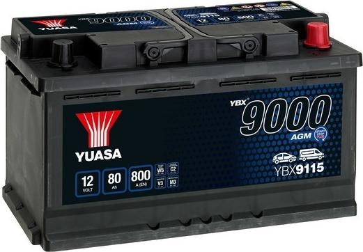 Yuasa YBX9115 - Стартерная аккумуляторная батарея, АКБ www.avaruosad.ee