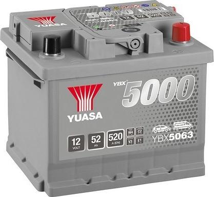 Yuasa YBX5063 - Стартерная аккумуляторная батарея, АКБ www.avaruosad.ee