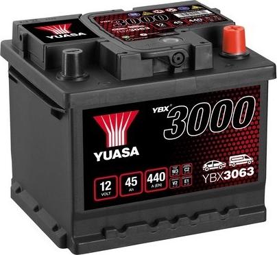 Yuasa YBX3063 - Стартерная аккумуляторная батарея, АКБ www.avaruosad.ee