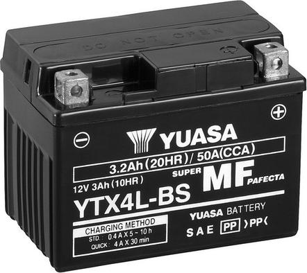 Yuasa YTX4L-BS - Стартерная аккумуляторная батарея, АКБ www.avaruosad.ee