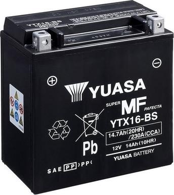 Yuasa YTX16-BS - Стартерная аккумуляторная батарея, АКБ www.avaruosad.ee