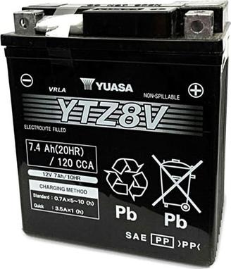 Yuasa YTZ8V - Стартерная аккумуляторная батарея, АКБ www.avaruosad.ee