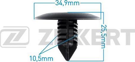 Zekkert BE-2381 - Clip, trim/protective strip www.avaruosad.ee