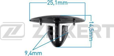 Zekkert BE-2293 - Clip, trim/protective strip www.avaruosad.ee