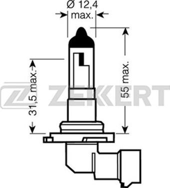 Zekkert LP-1136 - Bulb, headlight www.avaruosad.ee