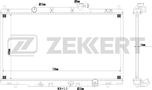 Zekkert MK-1568 - Radiators, Motora dzesēšanas sistēma www.avaruosad.ee