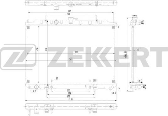Zekkert MK-1573 - Radiators, Motora dzesēšanas sistēma www.avaruosad.ee