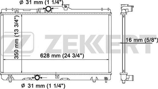 Zekkert MK-1044 - Radiators, Motora dzesēšanas sistēma www.avaruosad.ee