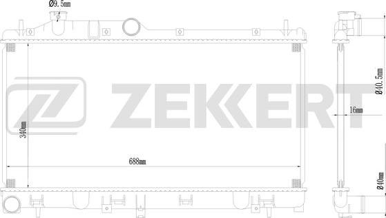 Zekkert MK-1041 - Radiaator,mootorijahutus www.avaruosad.ee