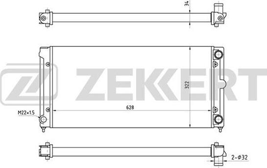 Zekkert MK-1034 - Radiators, Motora dzesēšanas sistēma www.avaruosad.ee