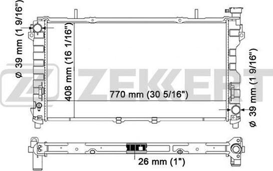 Zekkert MK-1148 - Radiaator,mootorijahutus www.avaruosad.ee