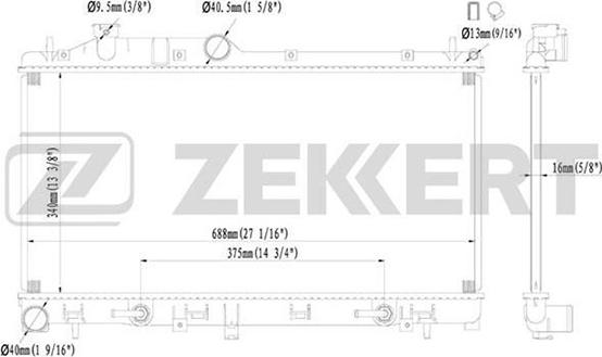 Zekkert MK-1124 - Radiators, Motora dzesēšanas sistēma www.avaruosad.ee
