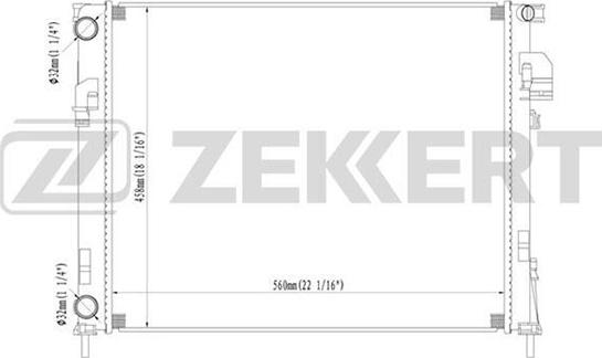 Zekkert MK-1364 - Radiaator,mootorijahutus www.avaruosad.ee