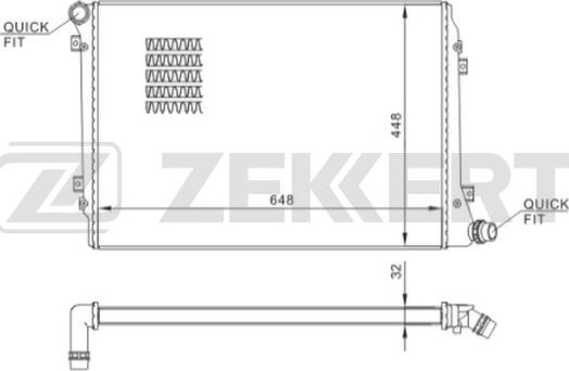 Zekkert MK-1243 - Radiators, Motora dzesēšanas sistēma www.avaruosad.ee
