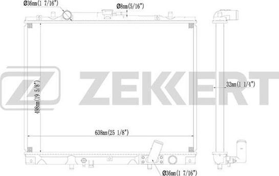 Zekkert MK-1218 - Radiators, Motora dzesēšanas sistēma www.avaruosad.ee