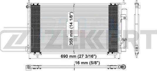 Zekkert MK-3042 - Condenser, air conditioning www.avaruosad.ee